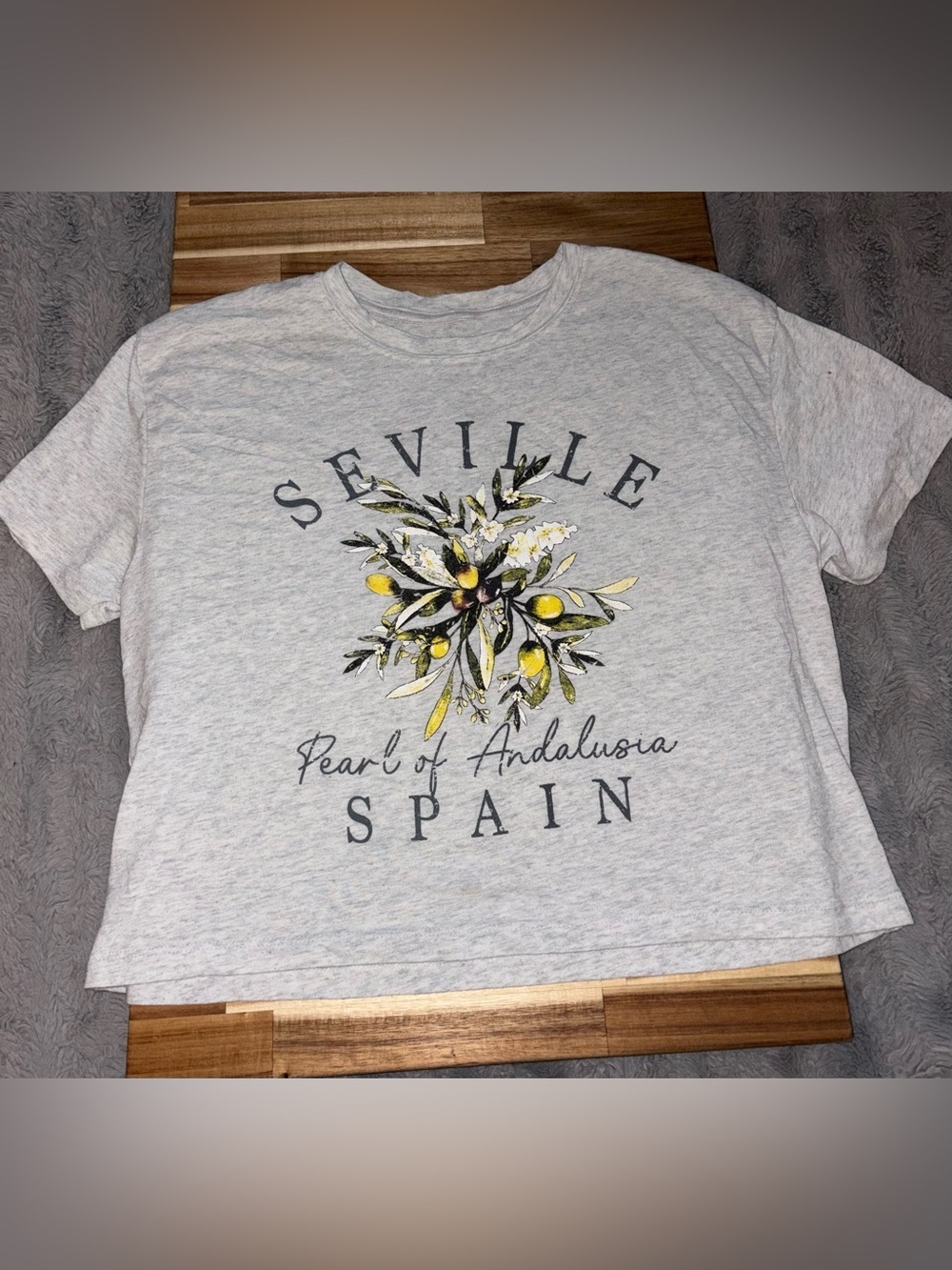 Social Culture Seville Spain Graphic Tee, Size Medium
